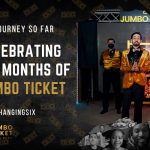 Jumbo Ticket 6 month anniversary celebration banner