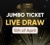 Jumbo Ticket Live Draw April - As It Happened
