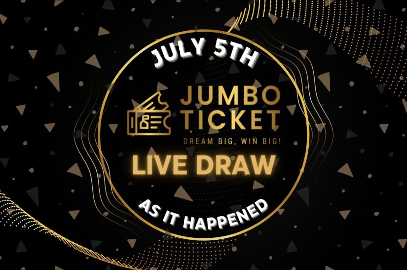 Jumbo Ticket Live Draw - July 5th, As It Happened