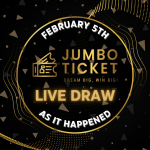 Jumbo Ticket live draw February