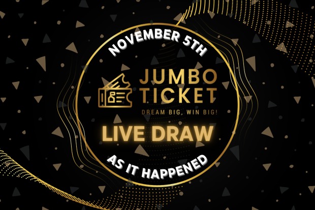 Jumbo Ticket November Live Draw - As It Happened